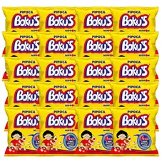 Pipoca Bokus A Original do Nordeste Salgada (01 Fardo c/ 20 Unidades 10g cada) deliciosa e crocante