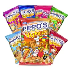 Kit Salgadinho Pippos Vitaminado 75g Original Crocante