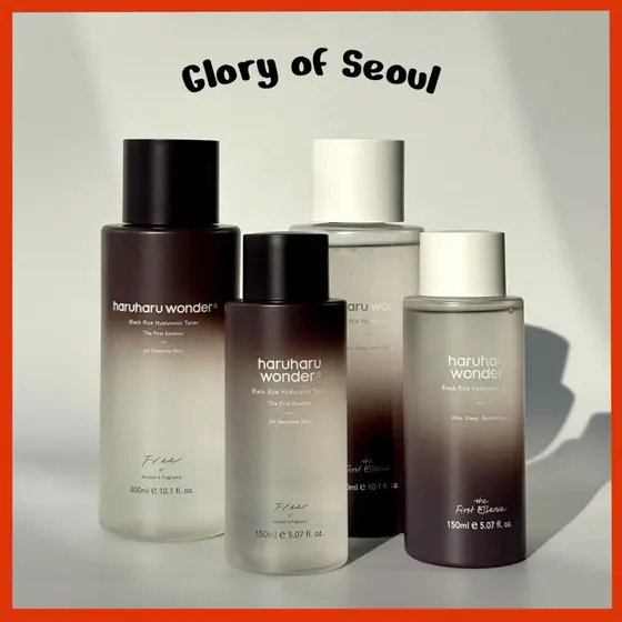 HARUHARU WONDER Black Rice Hyaluronic Toner 150ml, 300ml / 4 Options
