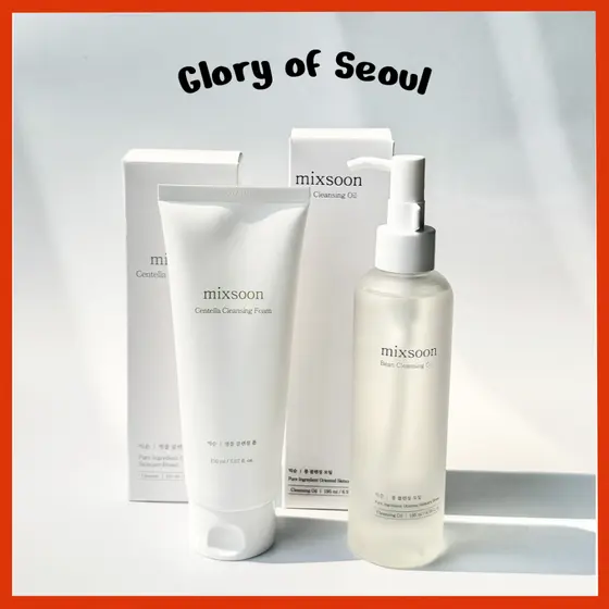 MIXSOON Óleo de limpeza de feijão / centella de espuma de limpeza, 150ml, 195ml
