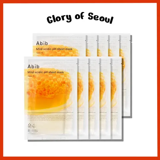 Máscara Em Folha De pH Ácido Suave ABIB Honey Fit 30ml (10 Unidades)