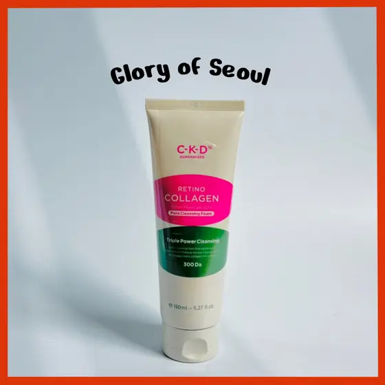 CKD Retino Colágeno Pequeno molécula 300 poros de espuma de limpeza, 150ml