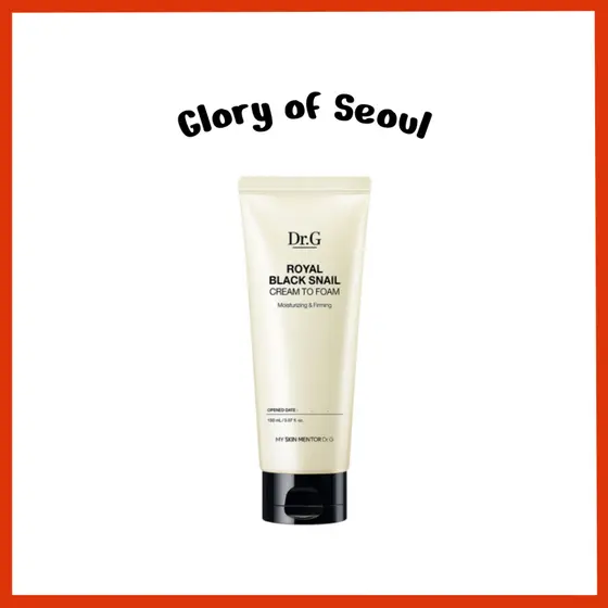 DR.G Royal Black Caracol Creme Para Espuma De Limpeza 150ml/60ml