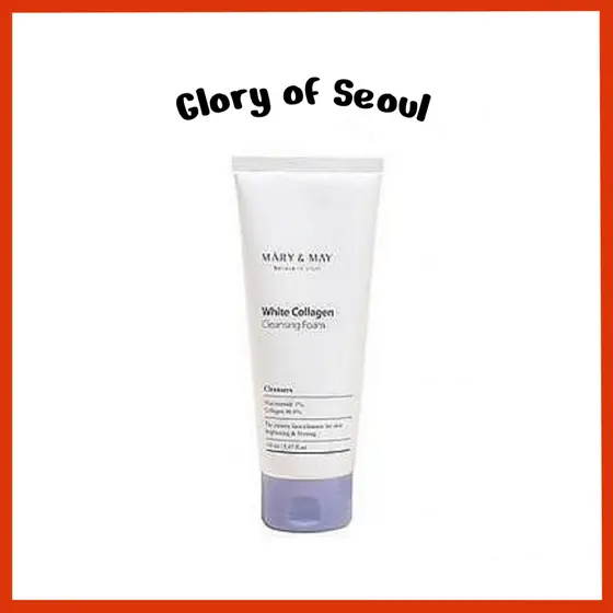 MARY&MAY Espuma De Limpeza De Colágeno Branco, 150ml