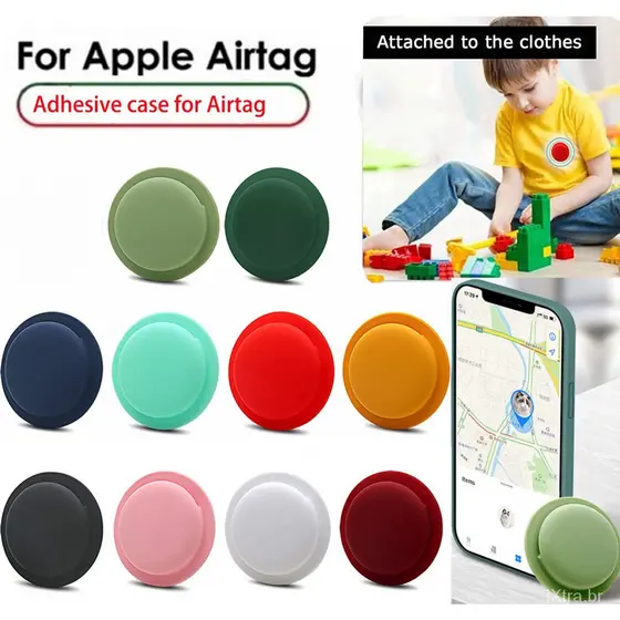 Capa adesiva Apple AirTag, suporte de tecido AirTag, adesivo TV, bagagem, bolsas, jaquetas, mochilas, laptop, capa carro