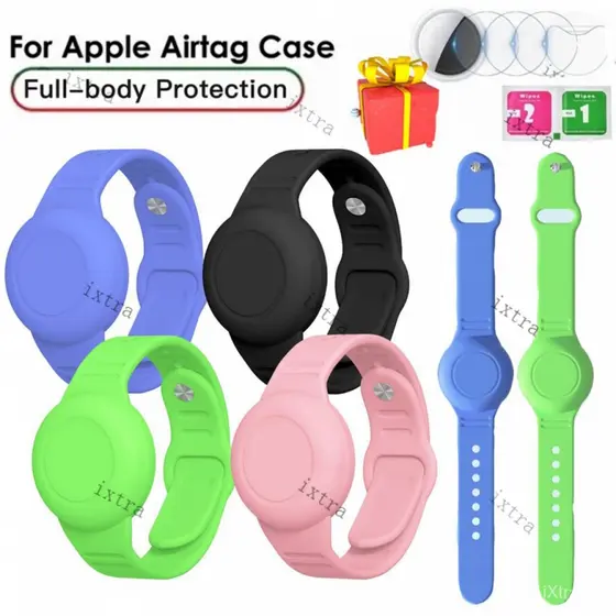 Pulseira Airtag Para Crianças À Prova D'água , De Silicone Tampa Da Caixa Completa Porta , Acessórios Ocultos