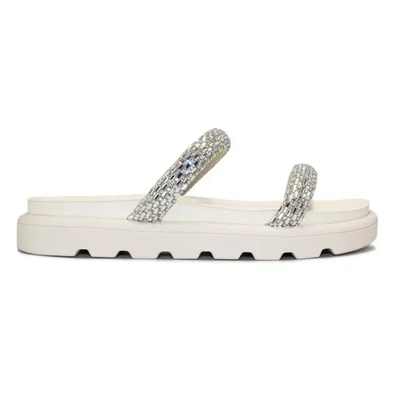 Chinelo Flat Vizzano Feminino Tira Pronta Strass Casual 6459.128