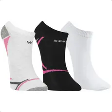 Kit 3 Pares Meia Invisível Feminina Esportiva Algodão Confortável Treinos Caminhadas Academia