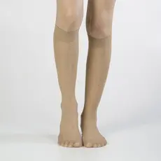 Meia 3/4 Feminina Fio 20 Poliamida Transparente Invisível Social Clássica Confortável Elegante