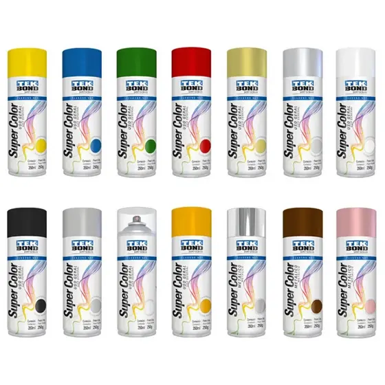 Tinta Spray Uso Geral - Metais Madeira Artesanato Gesso Rodas Secagem Rápida