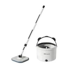 MOP Giratório com Reservatório 360 Centrifugação 2 em 1 Angulação Refil de Microfibra Prático