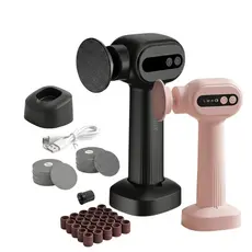 Removedor de Calos Elétrico FogoMax Turbo Clean 6 Velocidades Recarregável USB-C com Lixas Duplas e Rotação Bidirecional