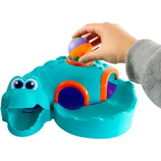Brinquedo Túnel de Jacaré com Bolinha Chocalho Pedagógico Brinquedo Infantil