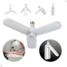 Lâmpada Led Pétala 45w Dobrável Bivolt Luz Branca Forte - Branco-frio