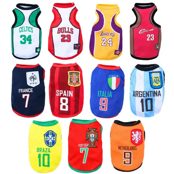 Roupas Esportivas ParCopa do Mundo Basquete Roupas Esportivas Para Animais De Estimação Cães E Gatos Novo Estilo