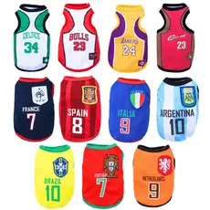 Roupas Esportivas ParCopa do Mundo Basquete Roupas Esportivas Para Animais De Estimação Cães E Gatos Novo Estilo