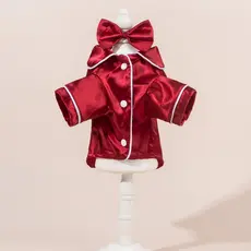Pijama para animais de estimação seda confortável cachorrinho gato cães pequenos