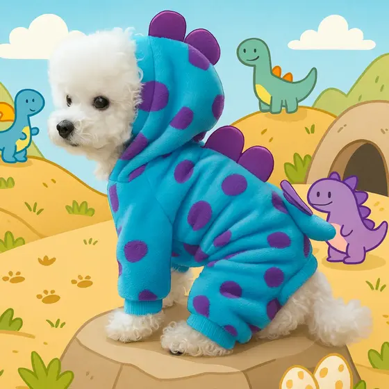 Boxer para animais de estimação, roupas para animais de estimação com dinossauro, macio e confortável, Universal para cã