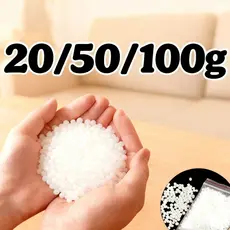 20/50/100g fundo de plástico transparente DIY cristal termoplástico livre resina argila branco PCL partícula Material ar