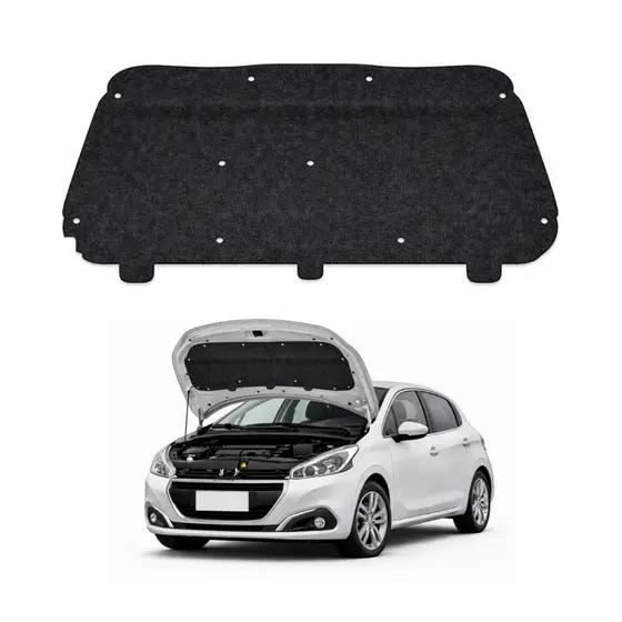 Manta Forro Capô Peugeot 208 2013 2014 2015 2016 2017 2018 2019 Autoadesiva Grud Capo Capu Capus