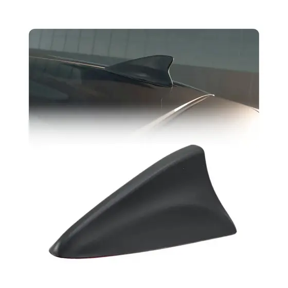 Antena Tubarão Universal Shark Fin Preta Fosca AM/FM Rádio Carro SUV Reforçada Durável