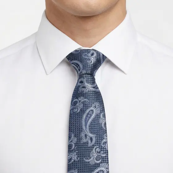 Gravata Masculina Paisley Jacquard Estampada Social Casamento Festa Noivo Padrinho Formatura Elegante