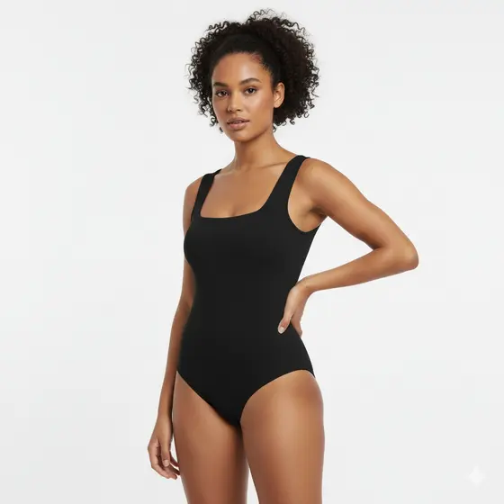 Body Feminino Regata Decote Quadrado