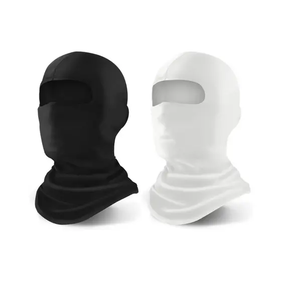 Kit 2 Touca Ninja Gorro para Frio Balaclavas Lisas Preto para Motoqueiros