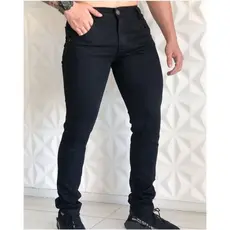calça preta skinny com lycra. calça jeans masculina preta