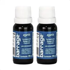 Kit 2 Barrage Carrapacida Pulverização Zoetis Carrapaticida 20 mL