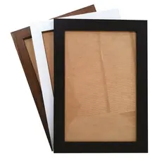 Molduras 80x60 Para Quadros Decorativos Preto, Madeira e Branco