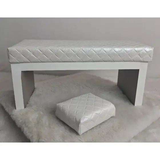 Apoio de Mão p/ Manicure (USA) em CORINO DIAMANTE e em mdf c/ cores diversas, e GRÁTIS apoio de cotovelo.