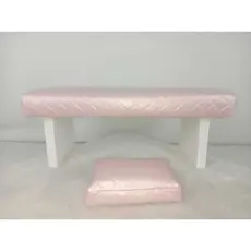 Apoio de mão p/ manicure ( Paris ) em Corino Diamante e MDF c/ cores diversas e apoio de cotovelo.