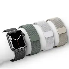 Pulseira De Metal Milanese Magnético Para Smartwatch AppleWatch Cores