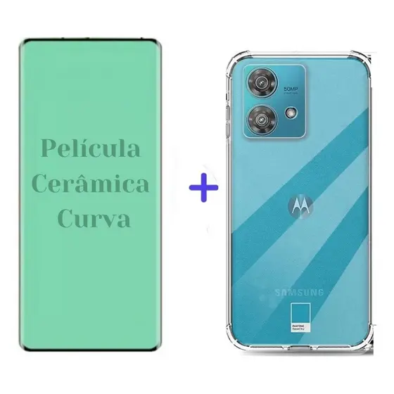 Capa + Película Curva Motorola Moto Edge 40 Neo - Proteção