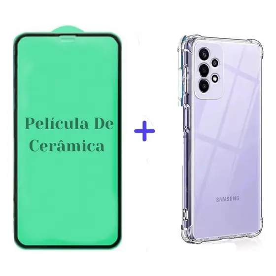 Capa + Película Cerâmica Samsung Galaxy M23 5g - Resistente