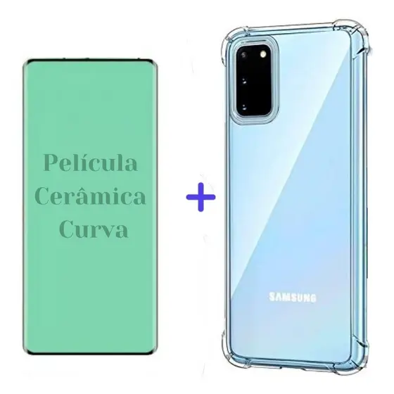 Capa + Película Curva Samsung Galaxy S20 - Proteção Completa