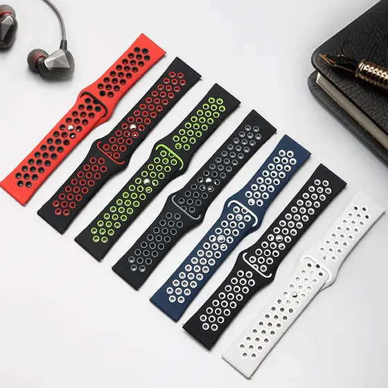 Pulseira de Silicone Furadinha Bolinha Para AppleWatch 38-49mm Reposição