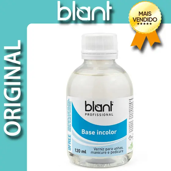 Base Incolor Blant Profissional 9Free 120ml - Proteção e Brilho para Unhas