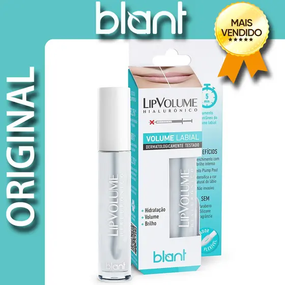 Gloss Labial Lip Volume Hialurônico Incolor 4ml - Blant