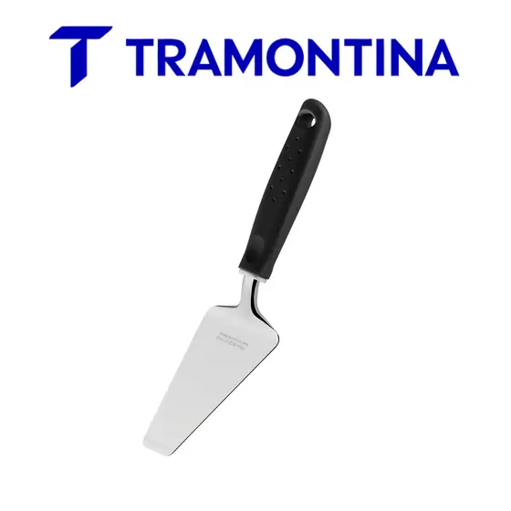 Espátula para Pizza Tramontina Utilità em Aço Inox com Cabo de Polipropileno Preto