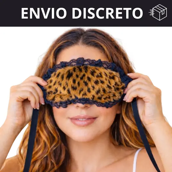 Mascara Para Dormir, Surpreender, Brincar, Tapa Olhos - Venda Olhos Sensual Modelo Oncinha