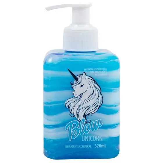 Blow Unicorn Gel Hidratante Corporal Iluminador, Creme e Glitter 320ml - Blow Girl Irresistível