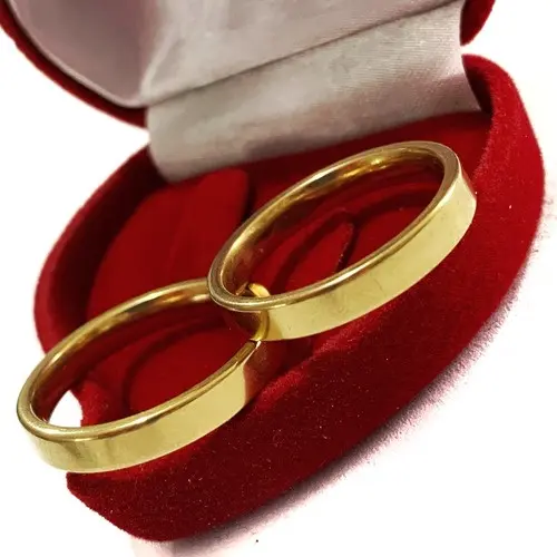 Par De Aliança Casamento Noivada Lisa Fina 4mm