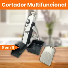 Cortador Fatiador Ralador 5 Em 1 Para Cozinha Multifuncional Legumes Verduras Frutas