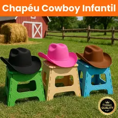 Chapéu Country Cowboy Infantil Menino Menina Festa Junina Rodeio Cavalgada