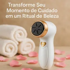 Lixador Esfoliador Pé Portátil Elétrico Lixa Elimina Calo Pedcure USB Recarregável