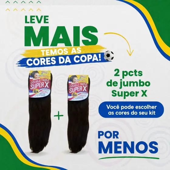 KIT 2 PACOTE DE JUMBO SUPER X