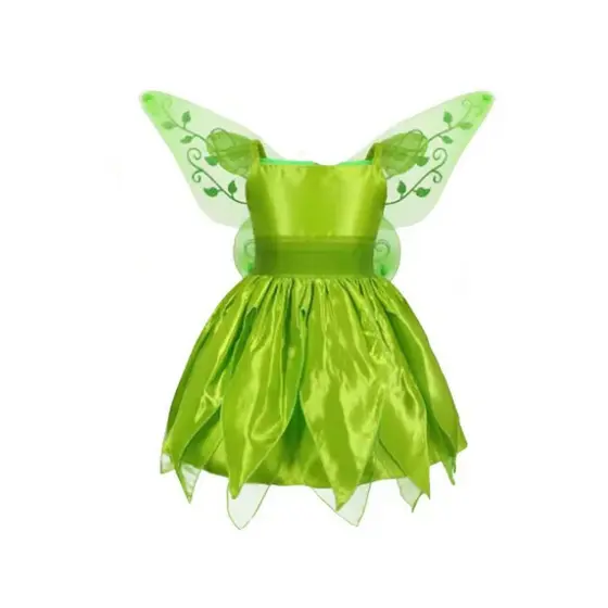 vestido fada sininho com asas infantil para festa fantasia para festa carnaval aniversário