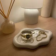Bandeja Decorativa Nuvem Porta Perfume, Porta joia Bijuteria, Porta Chaves